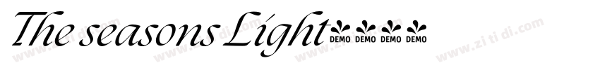 The seasons Light字体转换
